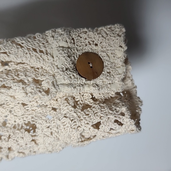 ZARA Open Crochet Cream Button Up Cardigan Shacket Coat Size Large - Picture 12 of 15